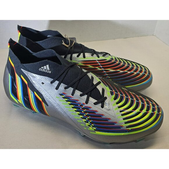 Adidas Unisex Predator Edge.1 Firm Ground Soccer Cleats Men's 12.5/Women's 11.5 - Picture 4 of 16
